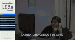 Desktop Screenshot of laboratorio5deabril.cl